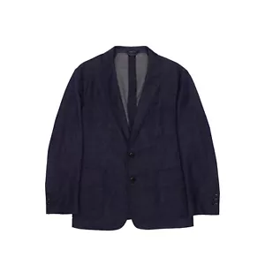 2.5k$ PRADA Navy Wool Two Buttons Blazer Sport Coat Jacket 54 - L - Picture 1 of 11