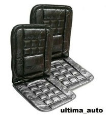Front seat covers for opel astra vectra black leather orthopedic cushion