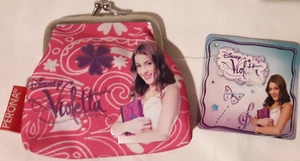 VIOLETTA DISNEY PORTAFOGLIO PORTAMONETE CHIUSURA A CLIC CLAC MARCA PERONA NUOVO - Foto 1 di 9