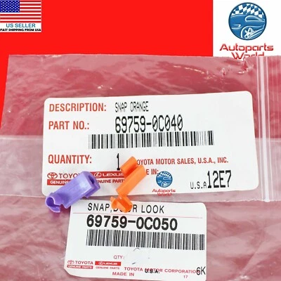 GENUINO TOYOTA 07-24 TUNDRA-16-25 TACOMA PESTILLO PORTÓN TRASERO BLOQUEO VARILLA CLIP CONJUNTO Foto 1 de 3