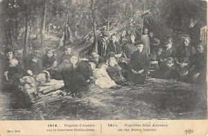 CPA GUERRE FUGITIFS D'ANVERS SUR LA FRONTIERE HOLLANDAISE - Bild 1 von 1