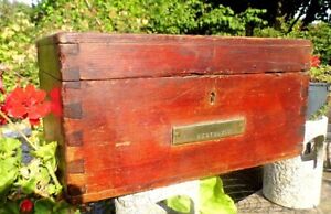 Victorian Royal Navy Pine DITTY Box HUSSWAYLE