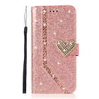 Phone Cover For Iphone 11 12 13 Pro 15 14 8 7 Women Bling Pu Leather Wallet Case