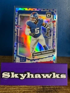 2023 Panini Donruss Optic KAYVON THIBODEAUX Prizm Blue Stars #144 Giants - Foto 1 di 4