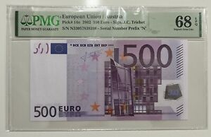 Euro 500 Austria 14n PMG68 EPQ