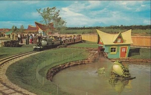 c.1950s EDMONTON Storyland Valley Zoo, Frog Pond, Old Mill Near Station; Mint - Picture 1 of 1