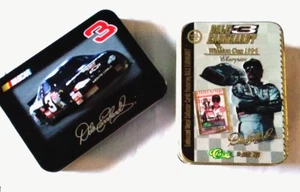 Lot of 2 Tins Dale Earnhardt 1995 Metallic Impressions + Playing Cards New OB - Picture 1 of 4