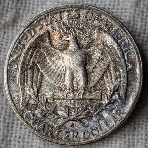 1947 S Washington Quarter UNC Gem BU: tono monstruo, baja acuñación 5,5 m - 0,9 fino - Imagen 1 de 6