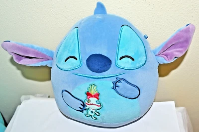 Squishmallow Kellytoy 毛绒迪士尼 8" Stitch with Scrump Fall 2024 — 第 1/4 张图片