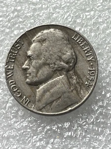 1954 Jefferson Nickel “Black Beauty" Improper Alloy Mix Error - See Photos - Picture 1 of 6