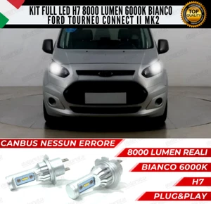 KIT FULL LED FORD TOURNEO CONNECT II H7 ANABBAGLIANTI 6000K 8000 LUMEN CANBUS - Picture 1 of 11