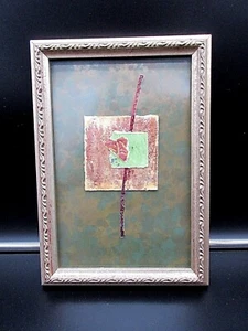 Beautiful 3D Torn Paper Art - "Heart"   7 1/8" x 10" Framed - Picture 1 of 4