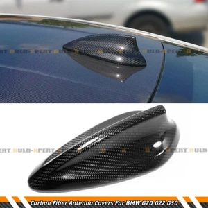 FOR BMW 17-22 G20 G22 G30 3 4 5 SERIES CARBON FIBER SHARK FIN ANTENNA COVER CAP - Picture 1 of 4