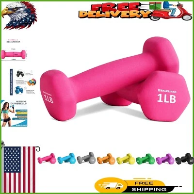 Mancuernas hexagonales ligeras (par de 1 lb) - ideales para entrenamientos en casa y de viaje Foto 1 de 4