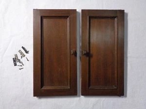 Vintage Brunswick Double Ultona Reproducer PHONO Cabinet Doors 8” by 16 1/8” - Picture 1 of 8