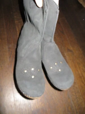 Bota Zueco SANITA Original Danesa Cuero PLATAFORMA DE MADERA Gamuza Negra talla 37 Foto 1 de 4