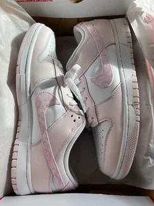 DS Nike Dunk Low Pink Paisley FD1449-100 Womens Size 11.5 W - 10 M In Hand - Picture 1 of 3