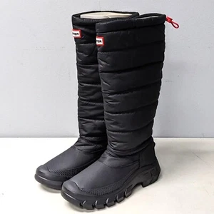 Hunter "Intrepid Tall Snow Boot" Donna Impermeabile e Isolato (Nero) - NUOVO 9 - Foto 1 di 17