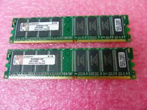 1GB (2x512MB) - Kingston KVR400/1GR DDR2 667MHZ PC2-5300E Desktop Memory - Picture 1 of 6