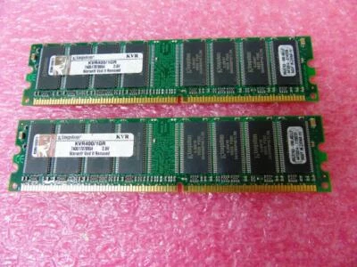 1GB (2x512MB) - Kingston KVR400/1GR  DDR2 667MHZ PC2-5300E Desktop Memory - Image 1 of 4