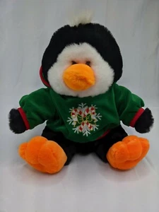 Dan Dee Pingüino Peluche 10 Pulgadas Navidad Sudadera con Capucha Juguete de Peluche - Imagen 1 de 6