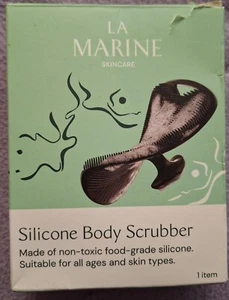 LA MARINE Silicone Body Scrubber Non-toxic food grade silicone (Black) NIB - Picture 1 of 3