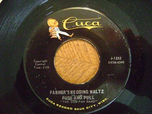 CUCA 45 RECORD / PUSH AND PULL / alte Dame Polka / Bauernhochzeit Walzer / J-1252  - Bild 1 von 2