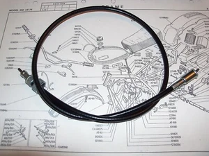 OSSA Speedometer Cable Super Pioneer 112-845-BM15 - Bild 1 von 1