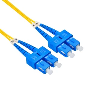 2m SC/UPC-SC/UPC Singlemode Duplex OFNR 2.0mm Fiber Optic Patch Cable - Picture 1 of 1