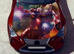 Iron Man Car Hood Wrap Vinyl Decal Full Color Graphics Stark Avenger Sticker #3 - Picture 1 of 3