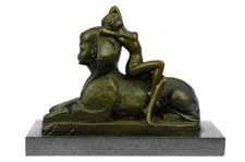 Bronze Sculpture **DEAL** French Art Nouveau By Herlinger Nude Nymph Statue