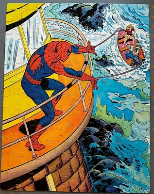 Rompecabezas The Amazing Spiderman 1983 completo Whitman 100 piezas Kid's Marvel Foto 1 de 4