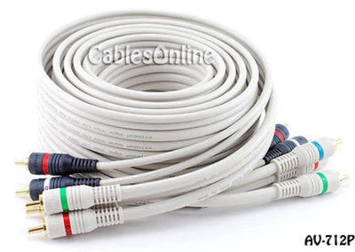 12 ft. High Quality Python® Component Audio/Video 5-RCA (RGB/RW) Cable, AV-712P - Image 1 of 2