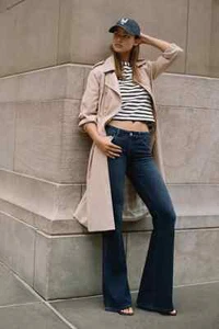 NEW Anthropologie Greylin Nate Soft Twill Trench Coat size M - Picture 1 of 10