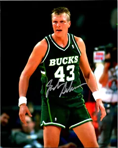 Foto firmata Jack Sikma autografata 8x10 Milwaukee Bucks basket NBA HOF - Foto 1 di 1