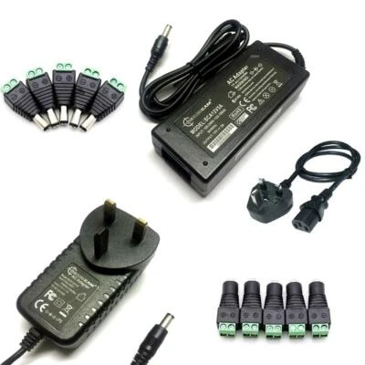 SECURICAM LED Strip CCTV PSU Power Supply Adapter Charger Camera Laptop 12V 1/2/5A AC/DC