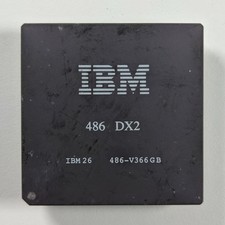 IBM 486 DX2 IBM9314 P25007 26H6555 486-V366GB Vintage Ceramic CPU Processor