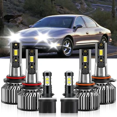 For Oldsmobile Aurora 1995-2003 6PCS LED Headlight High Low Beam+Fog Light Bulbs - Image 1 of 4