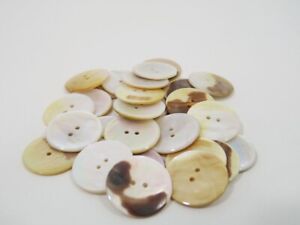 30 alte Perlmuttknöpfe 30 mm Knopf Knöpfe aus Perlmutt Button Knopffabrik *18*