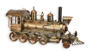 Modelo Chapa Nostalgia Locomotora de Vapor Bronce L 35CM Locomotora Oldtimer - Imagen 1 de 1