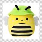 Squishmallows 7.5" Sunny the Bee w Green Bucket Hat Picnic Squad ••NWT••🐝