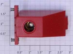 American Flyer 730X1 S Scale Red Lighted Bumper Frame with Screw Socket - Picture 1 of 3