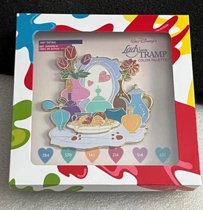 Disney WDI Lady and the Tramp Color Palette Jumbo LE 300 Cast Pin - Picture 1 of 1