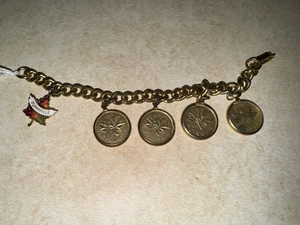 Pulsera Canadian Penny 1963 Dunnville Queen Elizabeth Canadá recuerdo - Imagen 1 de 6