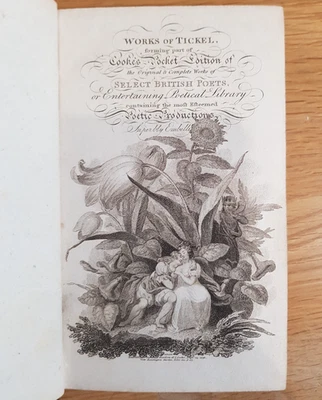 1796 THE POETICAL WORKS OF THOMAS TICKELL WITH THE LIFE OF THE AUTHOR 2 PLATES @ - Image 1 of 4