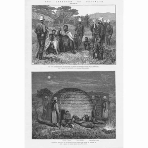 ZULU WAR The Captivity of Cetshwayo - Antique Print 1879 - Picture 1 of 1