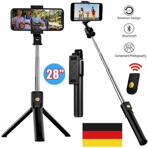 Bluetooth Selfie Stick Stativ mit Fernbedienung für Smartphone iPhone 16 15 14 - Bild 1 von 16