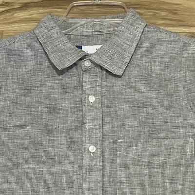 Old Navy Size L NWT Every Day Gray Linen Cotton Long Sleeve Button Down Shirt - Image 1 of 4