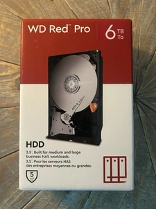 Western Digital WD Red Pro 6TB Internal Hard Drive HDD, 3.5" - WD6005FFBX - Picture 1 of 6
