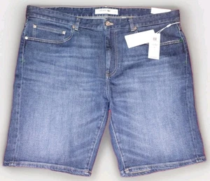 Lacoste Men's Slim Fit Stretch Cotton Blue Denim Bermuda Shorts 40 - Picture 1 of 18
